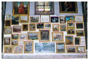 Ex-voto exposs dans la Basilique