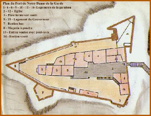 Plan du fort de Franois 1er